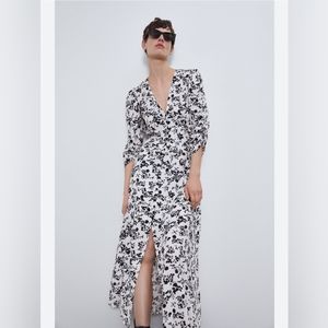 Zara midi dress - never worn - floral